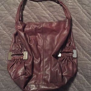 Brown leather b. Makowsky Handbag